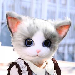 着ぐるみヘッド 猫 リアルスタイル Eタイプ 猫面 全頭ヘッド ケモノ