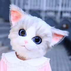 着ぐるみヘッド 猫 リアルスタイル Eタイプ 猫面 全頭ヘッド ケモノ