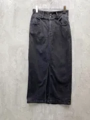 AZUL BY MOUSSY アズールバイマウジー ハイウエスト タイト デニムスカート sizeM/ブラック ■■ レディース