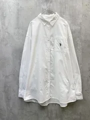 U.S. Polo Assn. ユーエスポロアッスン 別注ビッグシルエット ワンポイント刺繍 長袖 シャツ シンプル 羽織 sizeF/ホワイト ■◇ レディース
