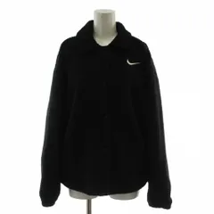 ナイキ NIKE NSW カラード シェルパ ジャケット ブルゾン 上着 L 黒 長袖 ロゴ 無地 ボア FB8708-010 /GG