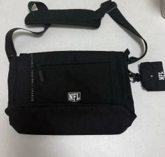 希少NFL 全チーム総マーク刺繍入りレザーボストンバッグ アメリカン