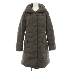 自由区 オンワード樫山 19AW サテンタフタロングダウンコート アウター 大きいサイズ 44 グレー CMWRKW0502 /YTのサムネイル