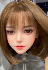 セール中‼️【リアルドールヘッド】ソフトシリコン製・ウィッグ付き