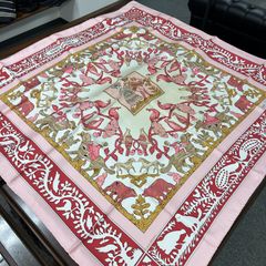 HERMES （エルメス） シルクスカーフ 鍵とロープデザイン 【中古