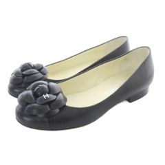 CHANEL カメリア パンプス ブラック 36.5 - メルカリ