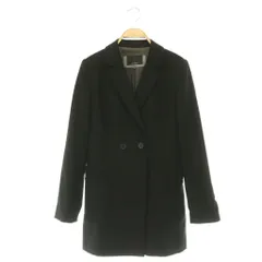 ルスーク Le souk ダブルブレストカシミヤジャケット テーラード 総裏地 36 ブラック /DO ■OSのサムネイル