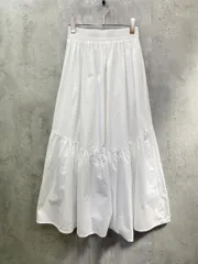 DAY CLOSET デイクローゼット ティアード スカート 大人フレア 上品 前後2waysizeL/ホワイト ■◆ レディース