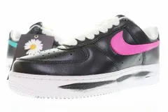 ナイキ NIKE × PEACEMINUSONE AIR FORCE 1 07 PARANOISE 3.0 BLACK PINK 26.5cm AQ3692-004 エアフォース パラノイズ ブラック ピンク 【ブランド古着ベクトル】【中古】 ▲■260522