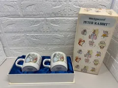 【未使用】ウェッジウッド　ピーターラビット　ペアマグカップ