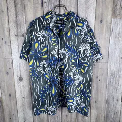 OLD LCCAL MOTION 90s ローカルモーション 半袖 総柄 開襟 オープンカラー アロハ シャツ メンズ M サイズのサムネイル
