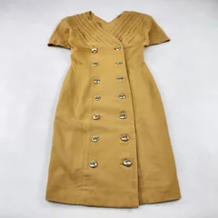 Christian Dior　ワンピース　ディオール Miss Dior 金ボタン ドレス M イエローのサムネイル