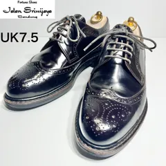 【美品】 Jalan Sriwijaya ジャランスリウァヤ 99037 ロングウイングチップ アメリカンブローグ ボルドー 7.5 本革のサムネイル