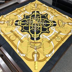 HERMES （エルメス） シルクスカーフ 鍵とロープデザイン 【中古