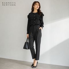 極美品】BLAMINK 総レース ハイネック パフスリーブ ブラウス 春夏