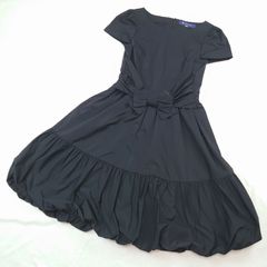 ✨M'S GRACY ティアード フリルブラウス グログランリボン 黒 光沢