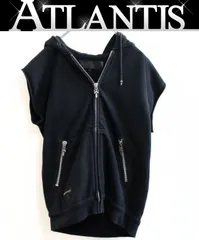CHROME HEARTS 新宿店 クロムハーツ L'IL PUDGE CHプラスパッチ スクロールラベル ダガージップ フーディベスト メンズ size:L 黒 31180のサムネイル