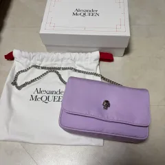新品 Alexander McQueen アレキサンダー・マックイーン ミニ スカル クロスバック ライラックのサムネイル
