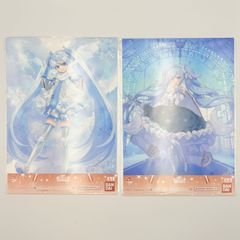 이치 반 쿠지 스노우 미쿠 SNOW MIKU ALL STARS S상 스노우 미쿠 올스타즈 클리어 포스터 10장 세트