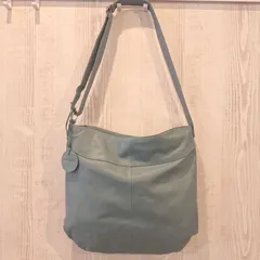 ズッケロ zucchero ソフトカウレザー 2WAY バッグ ショルダー ハンドバッグ ブルー系 ほぼ未使用 【11273】のサムネイル