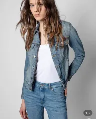 (新品) ZADIG&VOLTAIRE ザディグ・エ・ヴォルテール kioky デニムジャケット mのサムネイル