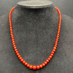 AMさん専用 【新品】 本珊瑚 赤珊瑚 ネックレス 長さ:50cm 珠 :5mm