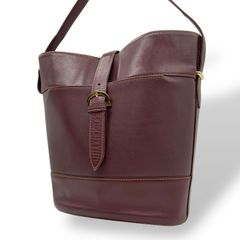 希少】カルティエ ショルダーバッグ バケツ型 Cドゥ金具 レザー 