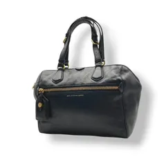 美品 マークジェイコブス MARC JACOBS トートバッグ ハンドバッグ レザー 本革 ワンショルダー 肩掛け ブラック 黒 ゴールド金具 A4収納 通勤 通学 ビジネス カジュアル レディース エレガント クラシック ビンテージ シンプル 自立可 S24