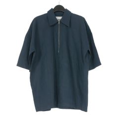 ジルサンダー JIL SANDER 23SS ハーフジップ リネンシャツ 半袖 38 