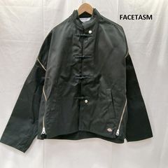 FACETASM ファセッタズム シャツ ジッパー ワンポイント刺繍ロゴ