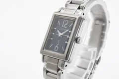 シチズン Citizen xC クロスシー B035-T017631 レディース腕時計 ソーラー エコドライブ ブルー文字盤 角型ケース ステンレススチール 2010年代