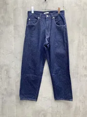 WYM LIDNM ウィムバイリドム LOOSE FIT DENIM セミワイド デニムパンツ sizeS/ネイビー ■■ メンズ