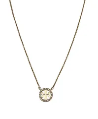 TORY BURCH トリーバーチ アイコン パヴェ ペンダント ネックレス 中古 D4のサムネイル