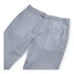 BrooksBrothers ブルックスブラザーズ ストライプ シアサッカー スラックス パンツ サイズ W37 /ホワイト×水色/メンズ/大きいサイズのサムネイル
