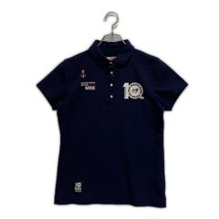 【値下げ】マスター バニー エディション 10周年 ポロシャツ ネイビー 美品】マスターバニーエディション 10周年記念 ポロシャツ ネイビー