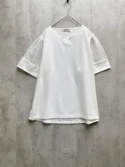 hareiro ハレイロ 袖レース カットソー sizeL/白  ■◆ レディース