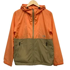 THE NORTH FACE(ノースフェイス) ブルゾン サイズL レディース美品  - オレンジ×ベージュ 長袖/収納ポーチ付き/春/秋