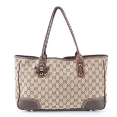GUCCI トートバッグ GGキャンバス リボン シェリーライン プリンシー