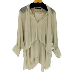 ザラ ZARA ティアード シフォン ボウタイブラウス レディース import：S 