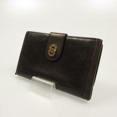 BVLGARI ドッピオトンド 長財布 ブラック レザー ゴールド ダブル