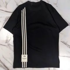 20S Y-3 adidas × Yohji Yamamoto M 3 STP SS TEE Sサイズ スリーストライプ ブラック