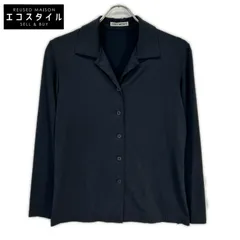 ISSEY MIYAKE　イッセイミヤケ　IM14JK033 ブラック レーヨン ストレッチ ロングスリーブシャツ　3のサムネイル