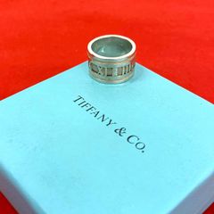 極 美品 TIFFANY&Co. ティファニー グルーブド ダブルライン リング