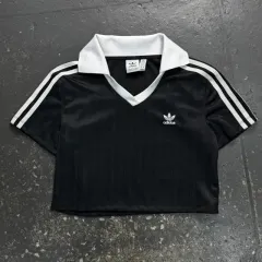 95 アディダス アディカラ フットボール クロップド 半袖Tシャツ