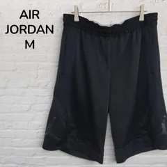 ナイキ　エアジョーダン　NIKE　AIR JORDAN　ハーフパンツ　ショートパンツ　メンズ　M　ジャンプマン　メッシュ切り替え　ブラック　黒　スポーツミックス　ストリート　バスケットボール　韓国　古着のサムネイル