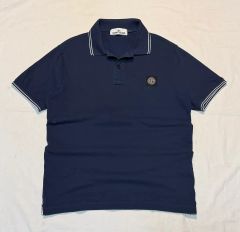 STONE ISLAND ポロシャツ ネイビー - メルカリ