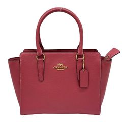 ☆未使用品☆ COACH ミニエマ サッチェル ハンドバッグ マゼンタピンク