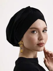アクセサリー レディース スカーフ 1個 女性用クラシックソリッドカラーケモ ターバン帽子、高弾性&プリーツデザイン、滑り止め&通気性、マルチレイヤープリーツヘッドスカーフ、ヒジャブに最適、ソフト&肌に優しいモーダ
