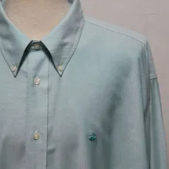 ブルックスブラザーズ シャツ メンズ ボタンダウンシャツ XXL シーグリーン 赤タグ  超ビックサイズ オーバーサイズ 近年モデル 新品未使用 アメリカ古着