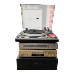 ■Sansui AU-D607X プリメインアンプ DENON DP-65F レコードプレーヤー DCD-755 CDプレーヤー TRIO KT-60 チューナー オーディオセット 通電確認済み2558189,2558189のサムネイル